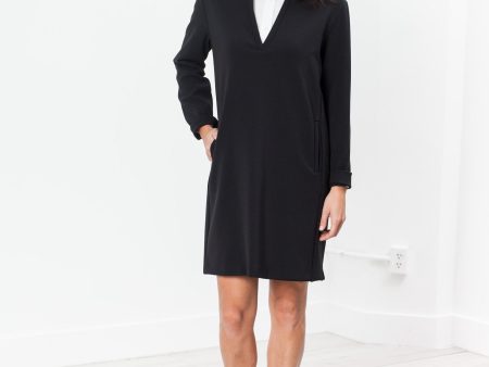 A-Line Pocket Shift in Black For Cheap