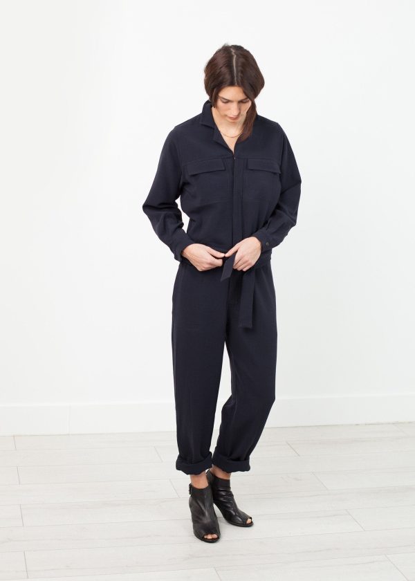 Worker Jumpsuit in Navy on Sale