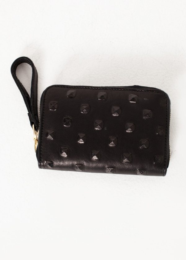 Elodie Leather Wallet in Black Online Hot Sale