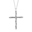 Signature Classic Cross Necklace in sterling silver For Cheap