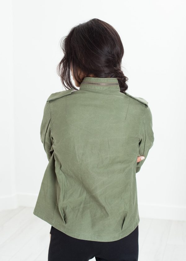 Big Army Jacket in Olive Online now