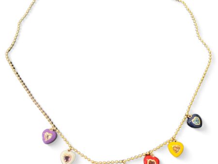 7 Hearts necklace For Cheap