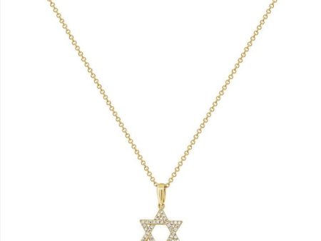 Diamond Star of David Hot on Sale