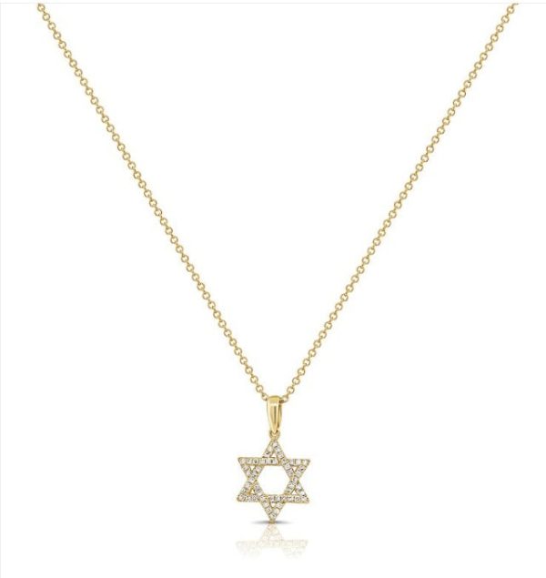 Diamond Star of David Hot on Sale