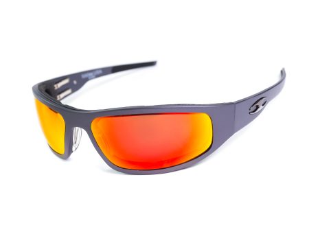 “Bagger” Gunmetal Prescription Motorcycle Glasses (Smooth) Hot on Sale