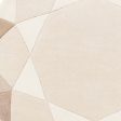 Beige Round Gem Rug Online now