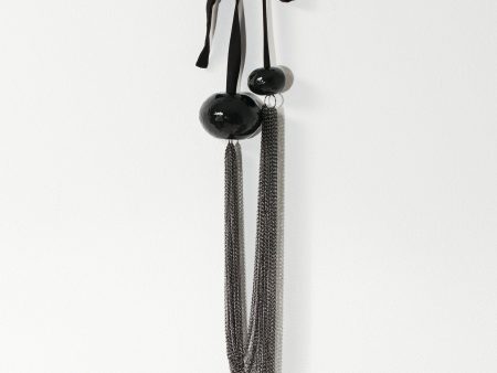 Cascade Necklace in Black For Discount