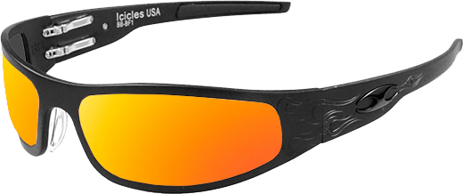 Baby Bagger Black Motorcycle Sunglasses (Flames) Online Hot Sale