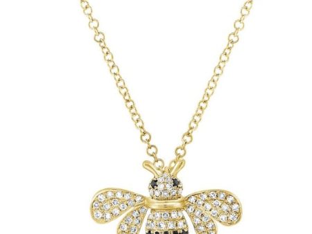 Black Diamond Bee Necklace Fashion