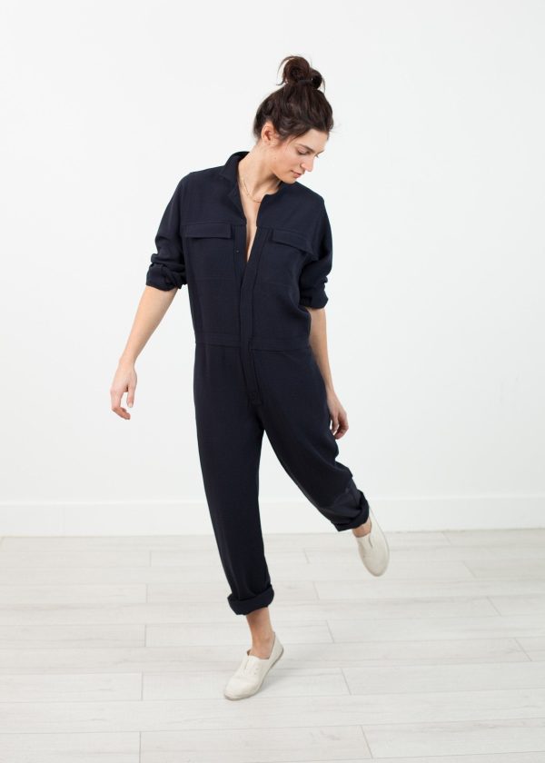 Worker Jumpsuit in Navy on Sale