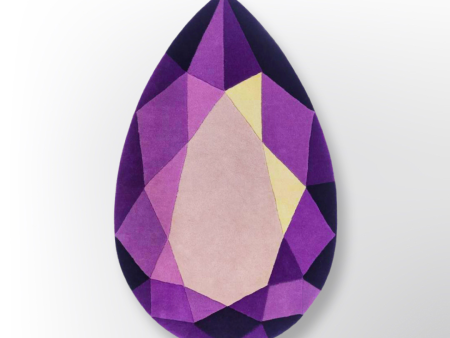 Mini Amethyst Drop Gem Rug Online now