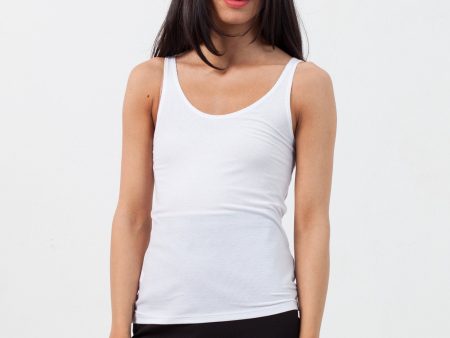 Feather Ribbed Tank Online Hot Sale