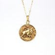 Vintage Taurus Charm - Retro 14k Yellow Gold Bull Astrological Sign Necklace Pendant - Circa 1970s Zodiac Celestial Earth Element Jewelry on Sale