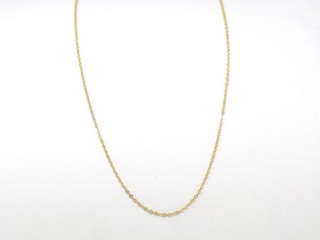 10k Yellow Gold Chain - Adjustable 18 to 17 to 16 Inch 1.3 mm Double Extendable Piatto Necklace - Polished Cable Link Fine Jewelry Supply Online now