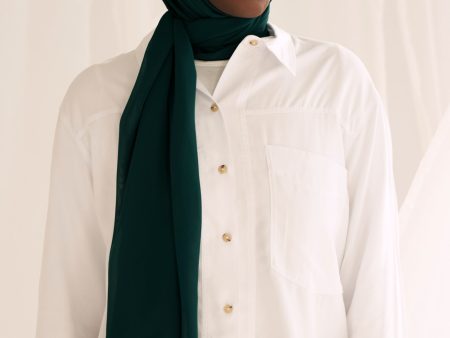 Everyday Chiffon Hijab - Forest Green Online