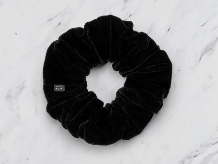 Small Velvet Shaping Scrunchie – Black For Sale