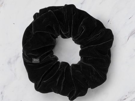 Large Velvet Shaping Scrunchie – Black Sale