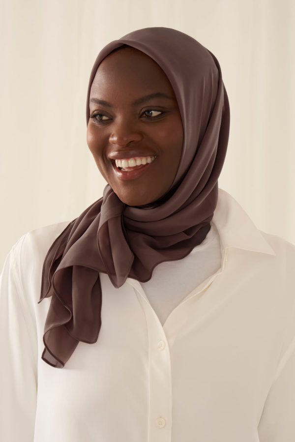 Everyday Chiffon Hijab - Cocoa For Cheap