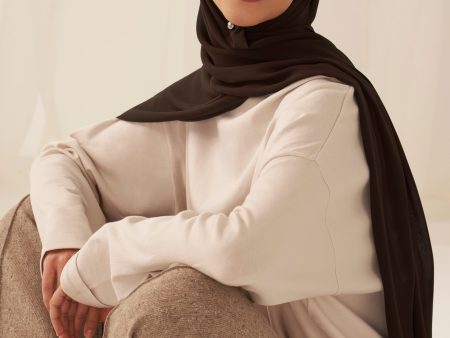 Everyday Chiffon Hijab - Espresso Online Hot Sale