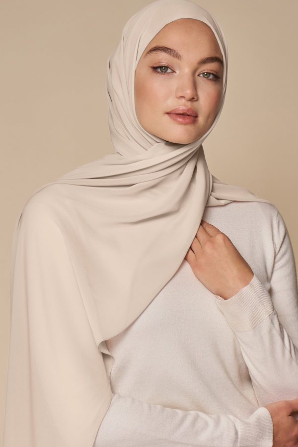 Everyday Chiffon Hijab - Pearl Hot on Sale