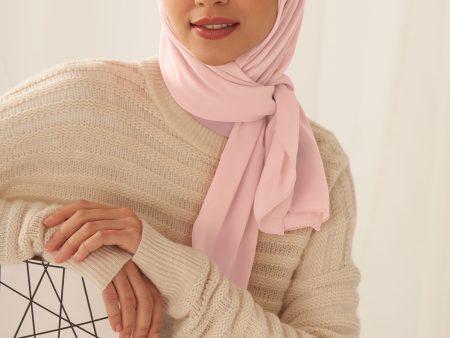 Everyday Chiffon Hijab - Pale Rose Online Hot Sale