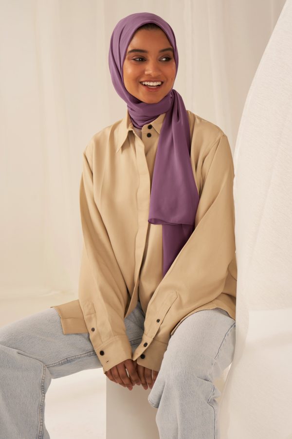 Everyday Chiffon Hijab - Fig Online Sale