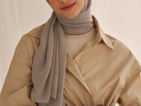 Everyday Chiffon Hijab - Mink on Sale