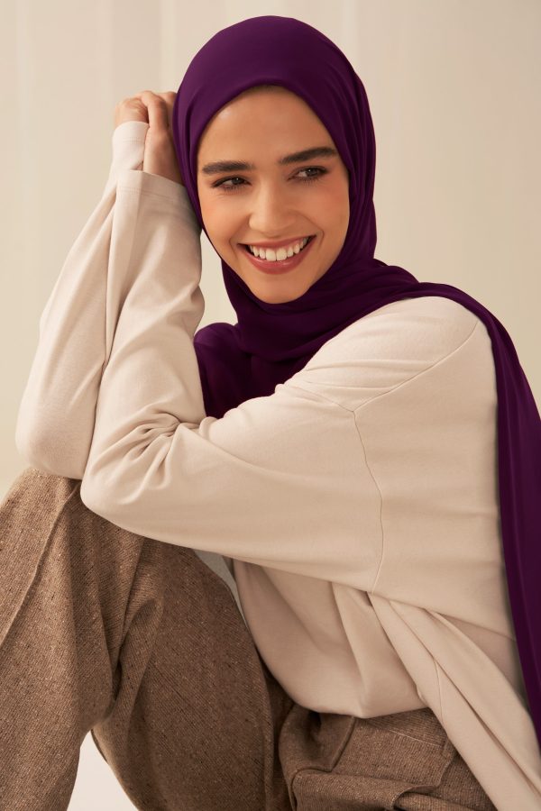 Everyday Chiffon Hijab - Plum Online